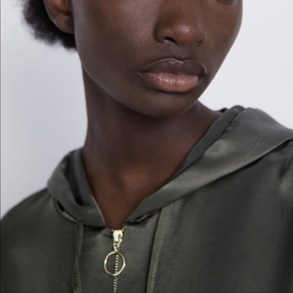 ZARA BNWT Cargo Shorts + Satin Pouch Pocket Jacket 2pc Coord Set - Picture 4 of 8